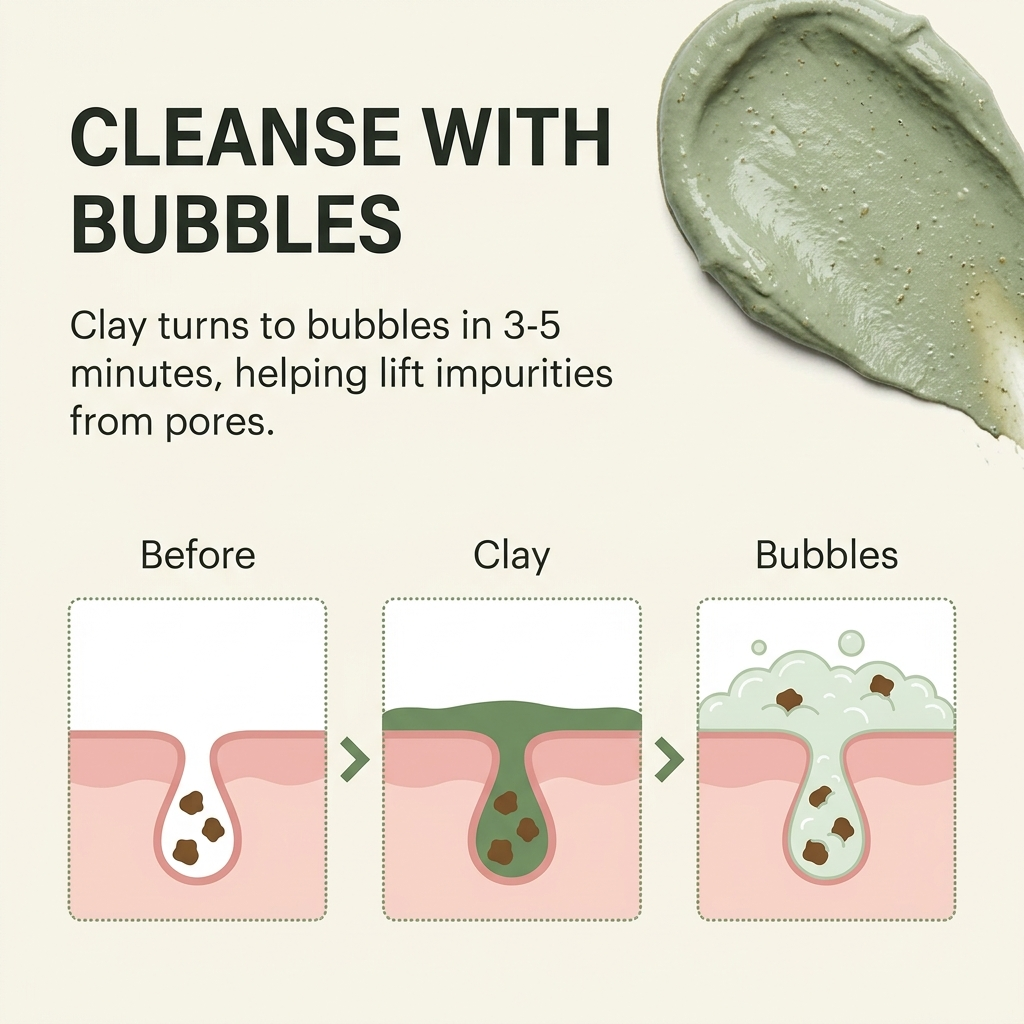 Sivella Holy Basil Bubble Deep Mask
