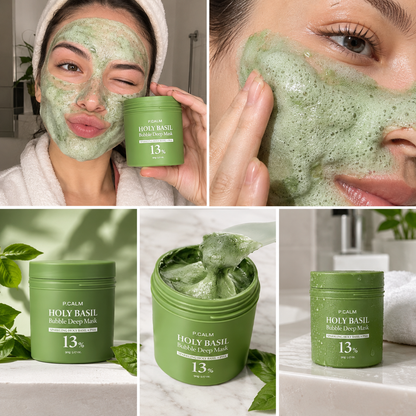 Sivella Holy Basil Bubble Deep Mask
